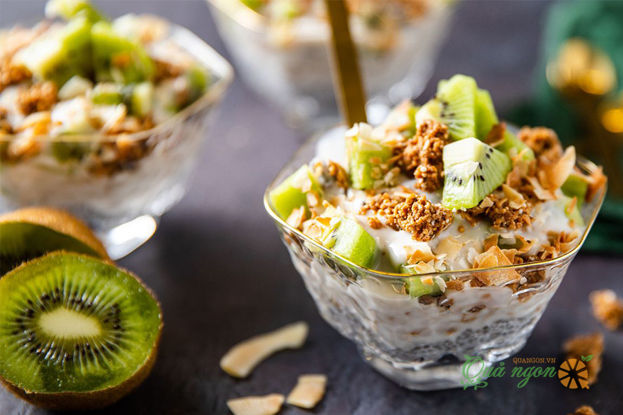 Cách làm sữa chua kiwi