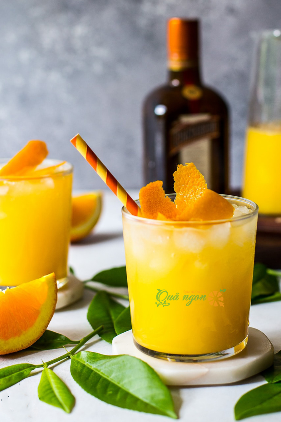 Cocktail cam với rượu vodka