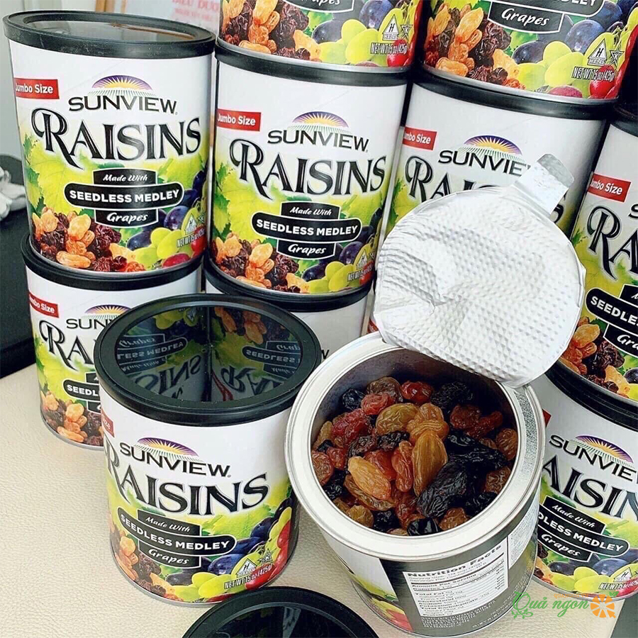 Nho khô thập cẩm Sunview Raisins Mỹ 425g