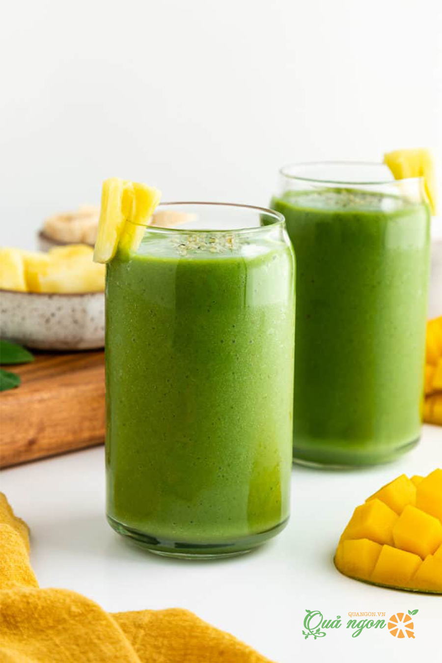 Công thức sinh tố xanh giàu sắt, kali và vitamin