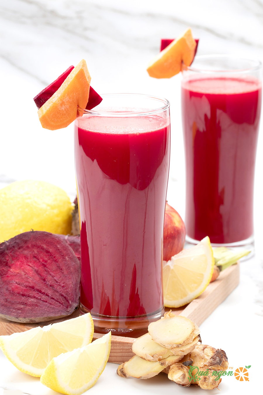 Nước ép cà rốt táo củ dền đỏ
