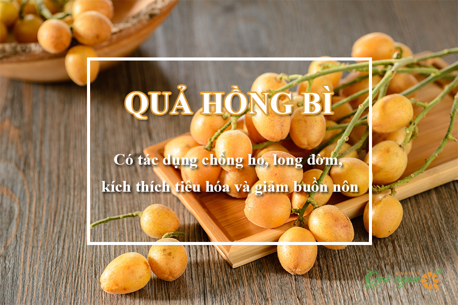 Quả hồng bì có tác dụng chống ho, long đờm, kích thích tiêu hóa, cầm nôn