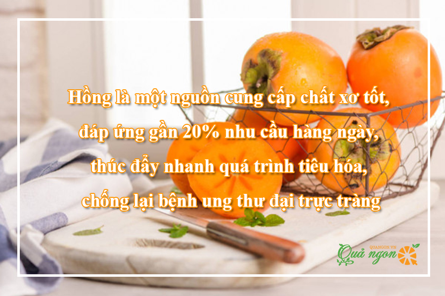 Lợi ích sức khỏe và dinh dưỡng của quả hồng