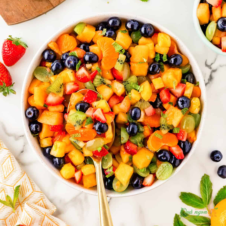 Công thức salad trái cây sốt chanh mật ong